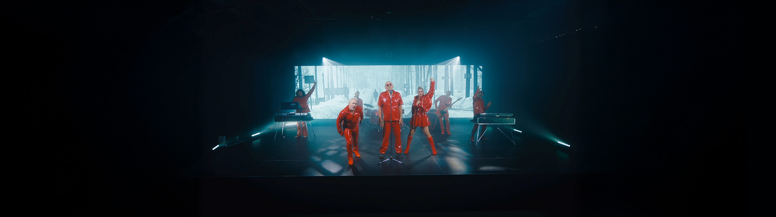 The Band Monkey Business in their Homo Sovietukus Music Video